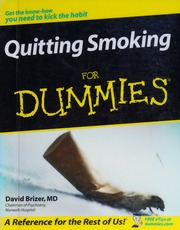 Quitting Smoking For Dummies David Brizer