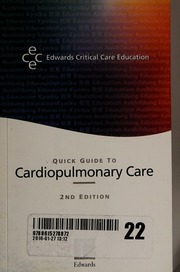 A Quick Quide To Cardiopulmonary Care 2nd Ed Mcgee William T Headley