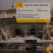 Quick Fix French Grammar Bourbon Wendy Sidwell Duncan Haviland