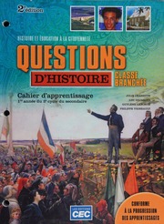 Questions Dhistoire 2e Edition Cahier Dapprentissage Julie Charrette