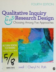 Qualitative Inquiry Research Design Choosing Among Five Approaches Creswell