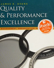 Quality And Performance Excellence Management Organization And Strategy 6th Ed Evans