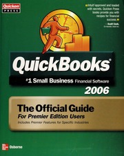 Quickbooks 2006 The Official Guide Customer Edition None None