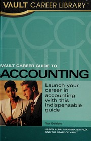 Vault Career Guide To Accounting None Alba Jason None Bathija