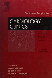 Ventricular Arrhythmias Miller John M John Michael 1954