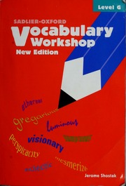 Vocabulary Workshop Shostak Jerome