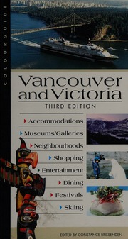 Vancouver Victoria Colourguide 3rd Edition Attie Hamid Brissenden