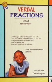 Verbal Fractions Without Pencil Or Paper Levin Michael 1956