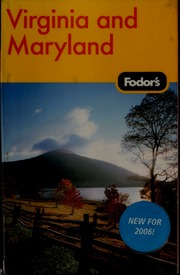 Virginia Maryland 8th Ed Fodor