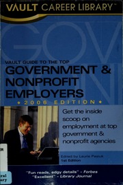 Vault Guide To The Top Government Nonprofit Employers Pasiuk