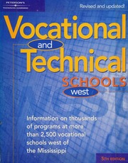 Vocational And Technical Schools West 5th Rev Edition Unknown