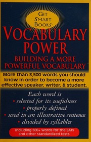 Vocabulary Power Building A More Powerful Vocabulary Shirley