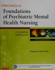 Varcarolis Foundations Of Psychiatric Mental Health Nursing A Clinical Approach Halter