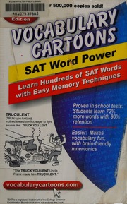 Vocabulary Cartoons Sat Word Power Learn Hundreds Of Sat Words Fast With Easy Memory Techniques 4 Rev Upd Edition Unknown