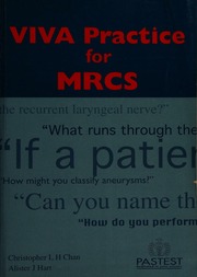 Viva Practice For Mrcs Chan Christopher L H Hart Alister J