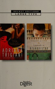 Select Editions Large Type Trigiani Adriana Very Valentine Gately