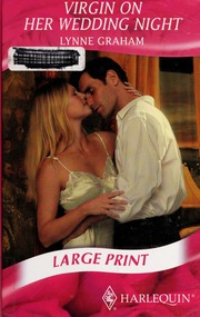 Virgin On Her Wedding Night Large Print Edition Graham Lynne