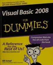 Visual Basic 2008 For Dummies Paponl Edition Sempf Bill