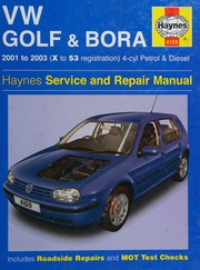 Vw Golf Bora Service And Repair Manual Legg A K Gill Peter T