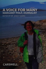 A Voice For Many Margaret Philp Journalist Philp Margaret