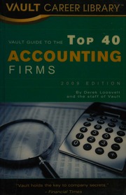 Vault Guide To The Top 40 Accounting Firms 5 Edition Loosvelt