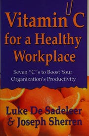 Vitamin C For A Healthy Workplace De Sadeleer Luke Sherren Joseph