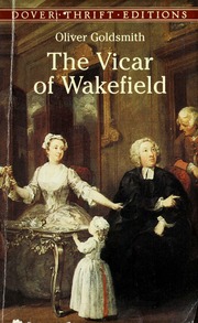 The Vicar Of Wakefield Goldsmith Oliver 17301774