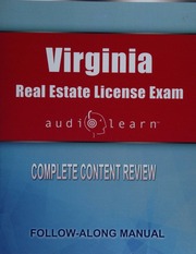 Virginia Real Estate License Exam Audiolearn Complete Audio Review For The Real Estate License Examination In Virginia Audiolearn Team