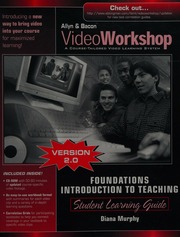 Videoworkshop For Foundationsintroduction To Teaching Student Learning Guide 2nd Edition Murphy