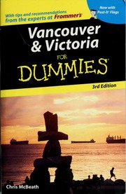 Vancouver Victoria For Dummies Mcbeath Chris 1953
