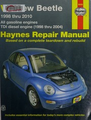 Vw New Beetle Automotive Repair Manual Henderson Bob 1962 Haynes