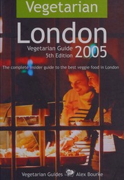 Vegetarian London 2005 4th Edition Edition Bourke Alex