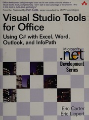 Visual Studio Tools For Office Using C With Excel Word Outlook And Infopath Carter