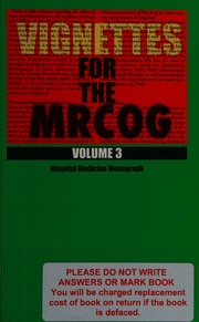 Vignettes For The Mrcog Volume 3 Hospital Medicine Monography Farquharson