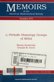V₁periodic Homotopy Groups Of Son Bendersky Martin 1945
