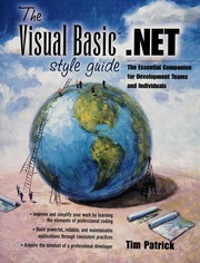 The Visual Basic Net Style Guide None 1st Edition Patrick Tim