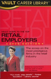 Vault Guide To The Top Retail Employers Pasiuk Laurie Vault Firm