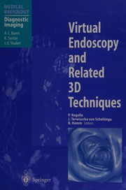 Virtual Endoscopy And Related 3d Techniques 1st Edition Rogalla