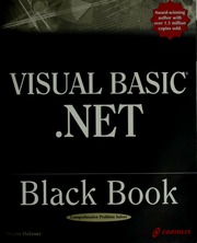 Visual Basicnet Black Book Bkcdrom Edition Holzner Steven