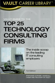 Vault Guide To The Top 25 Technology Consulting Firms Clifford