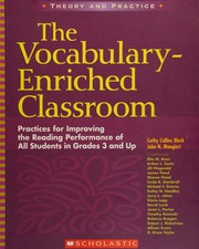 The Vocabularyenriched Classroom Practices For Improving The Reading Performance Of All Students In Grades 3 And Up Block