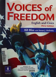 Voices Of Freedom English And Civics Bliss Bill Molinsky Steven J