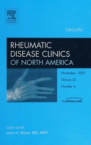 Vasculitis 1 Edition Stone John H