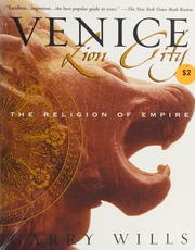 Venice Lion City The Religion Of Empire Wills Garry 1934