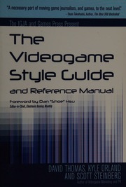 The Videogame Style Guide And Reference Manual First Edition Thomas