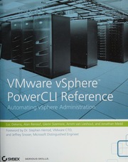 Vmware Vsphere Powercli Reference Automating Vsphere Administration 1st Ed Dekens