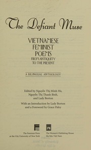 Vietnamese Feminist Poems From Antiquity To The Present A Bilingual Anthology Bilingual Edition Nguyen