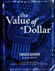 The Value Of A Dollar 4th Ed Scott Derks