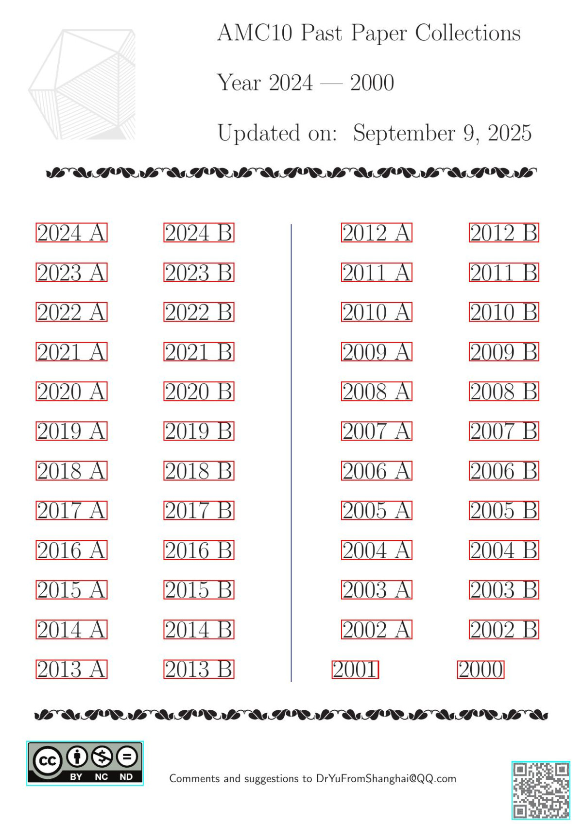 Amc American Mathematics Competitions 10 Collection Wwwcasperycclub