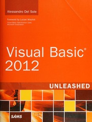 Visual Basic 2012 Unleashed Del Sole Alessandro